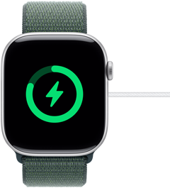 An almost fully charged AppleWatch Series10