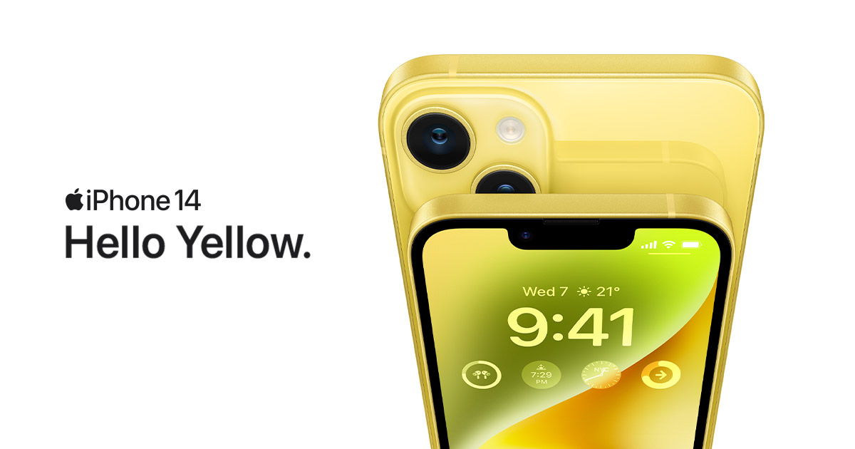 Hello, yellow! Apple introduces new iPhone 14 and iPhone 14 Plus